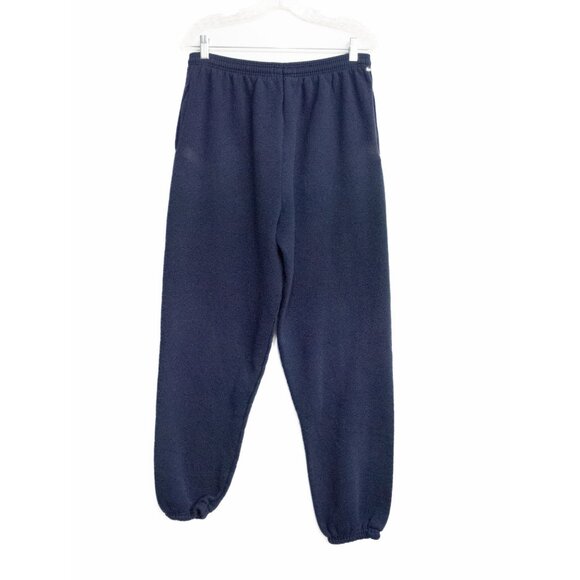 Navy Blue Elastic Waistband Sweatpants - Picture 5 of 8